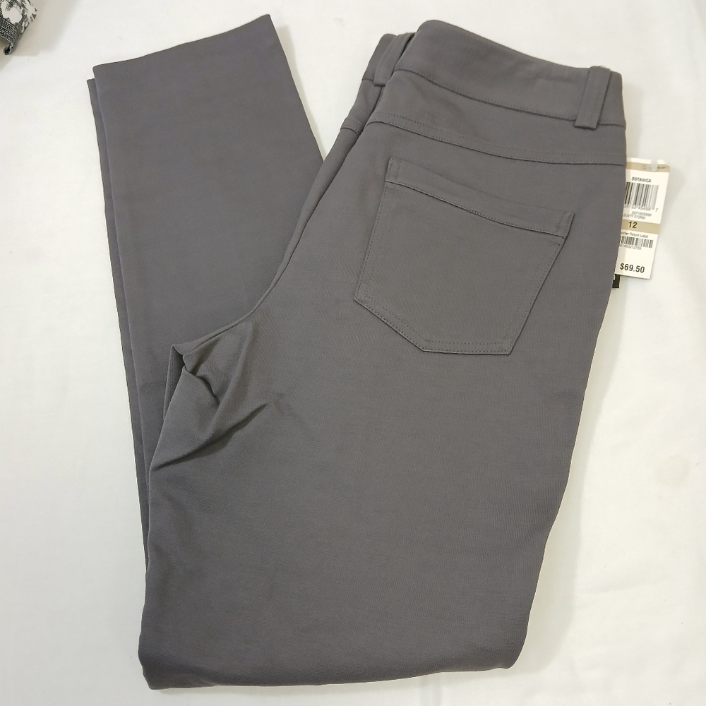 NEW INC Gray Straight Leg Pants Women's Size 12